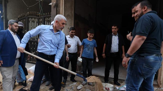 Yahya Sinwar in Gaza in 2021. Picture: AFP.