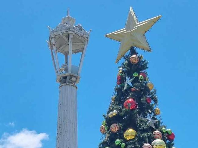 The Mafeking Lamp in Casino was damaged on December 1, 2024. Picture: Casino RSL Sub Branch Secretary Owen Newell