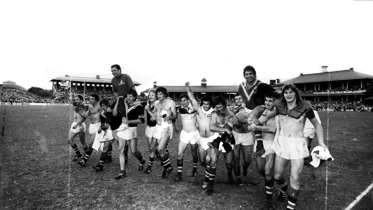 The 1975 Roosters won 19 games in a row, culminating with a Grand Final win over St George at the SCG.