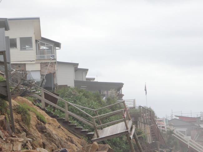 Walls and balconies have crumbled.