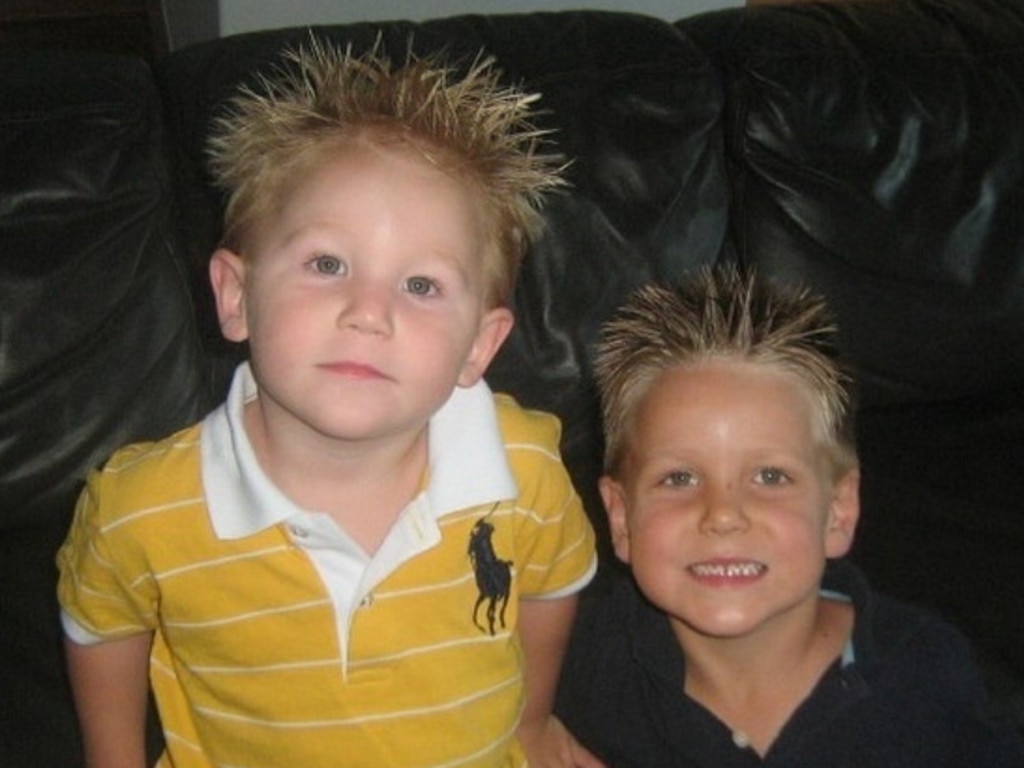 Levi, left, and Will Ashcroft as kids. Picture: Instagram