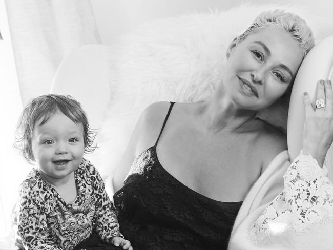 Camilla Franks with daughter Luna. Her diagnosis came just three months after Luna’s birth.