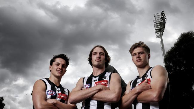 Collingwood draftees Trent Bianco, Trey Ruscoe and Jay Rantall have been welcomed to the Pies nest.