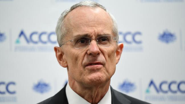 ACCC Chairman Rod Sims. Picture: AAP Image/Joel Carrett