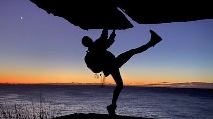 A photograph of Annika Ferry, 21, of Balgowlah, taken just moments before she fell and died from a head injury at an abandoned military building at Bluefish Pt. Picture: supplied