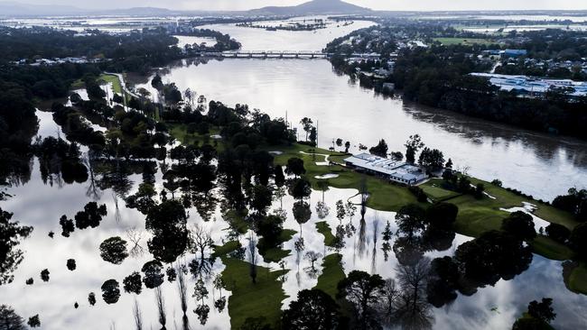 The flooding in the Shoalhaven River from above. Picture: Darren Leigh Roberts