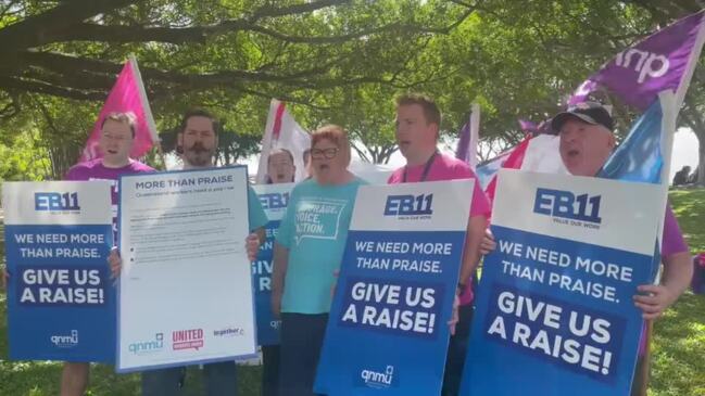 The Queensland Nurses and Midwives' Union is pushing for a 5.1% increase, saying workers deserve “more than praise” from the state government.