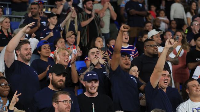 17th October 2020, Runaway Bay Fans during the Gold Coast Rugby League A-Grade Grand Final between the Runaway Bay Seagulls and the Burleigh Bears played at CBus Stadium Photo: Scott Powick Newscorp