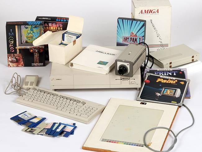 Stepping back in time ... the Commodore Amiga computer equipment used by Andy Warhol in 1985-86. 