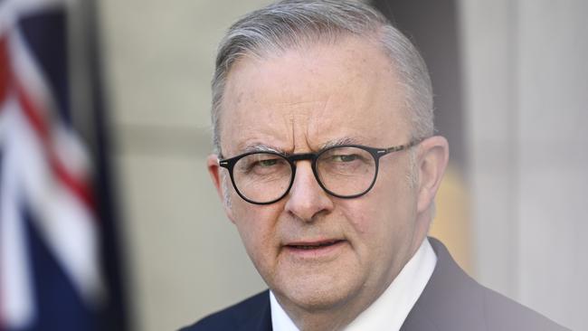 Prime Minister Anthony Albanese refused to explicitly rule out changes to negative gearing. Picture: NewsWire/ Martin Ollman