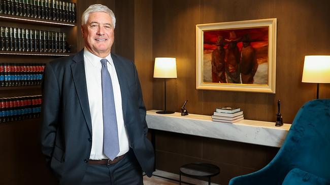 Mutual Trust chief executive Phil Harkness in his Collins Street, Melbourne office. Picture: Ian Currie