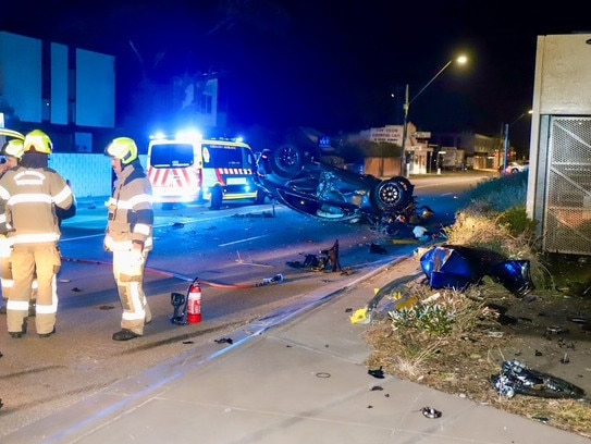It closed a section of the Nepean Highway for some time. Picture: Andrew Hosking