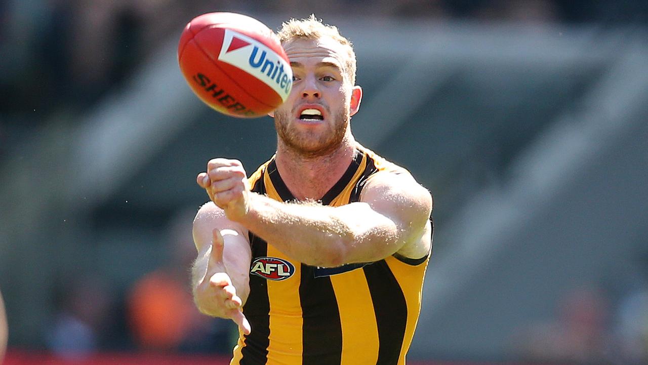 Hawthorn's Tom Mitchell could soon break a stats record. Picture: Michael Klein