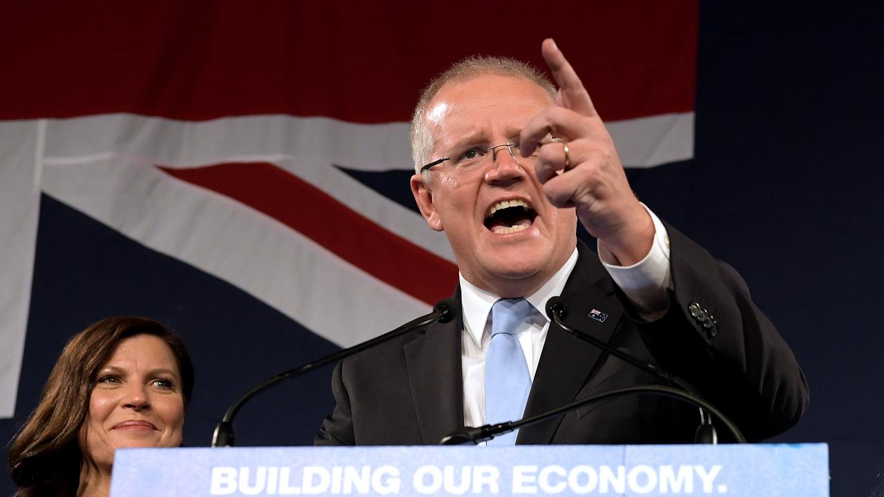 Scott Morrison and the Liberals winning wasn’t a scenario anyone expected. Picture: Getty