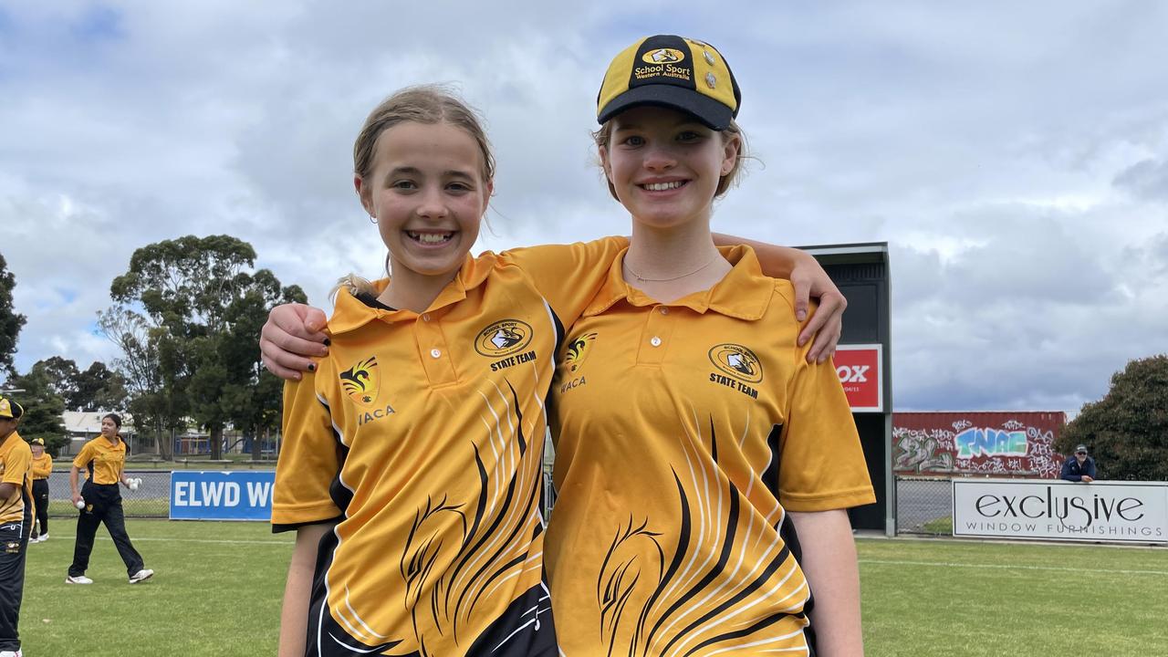 Western Australia's Stella Ferguson and Addison Wallis. Picture: Shane Jones.