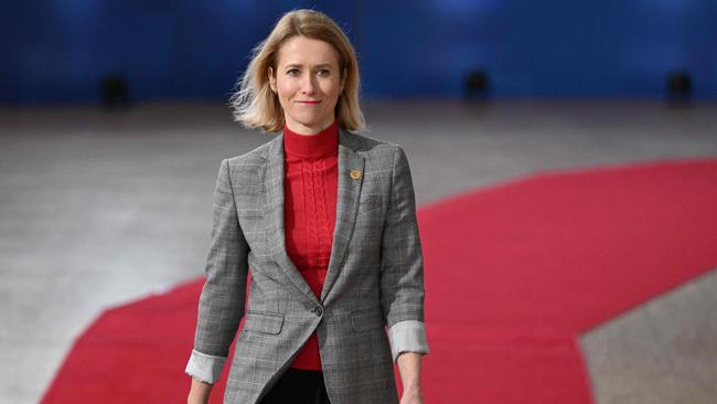 NATO leaders have dropped the idea of installing Estonian Prime Minister Kaja Kallas as the alliance’s first female chief. Picture: AFP