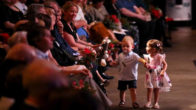 Harvey Keaton and Charlotte O’Dwyer, both 1. Picture: Cameron Spencer/Getty