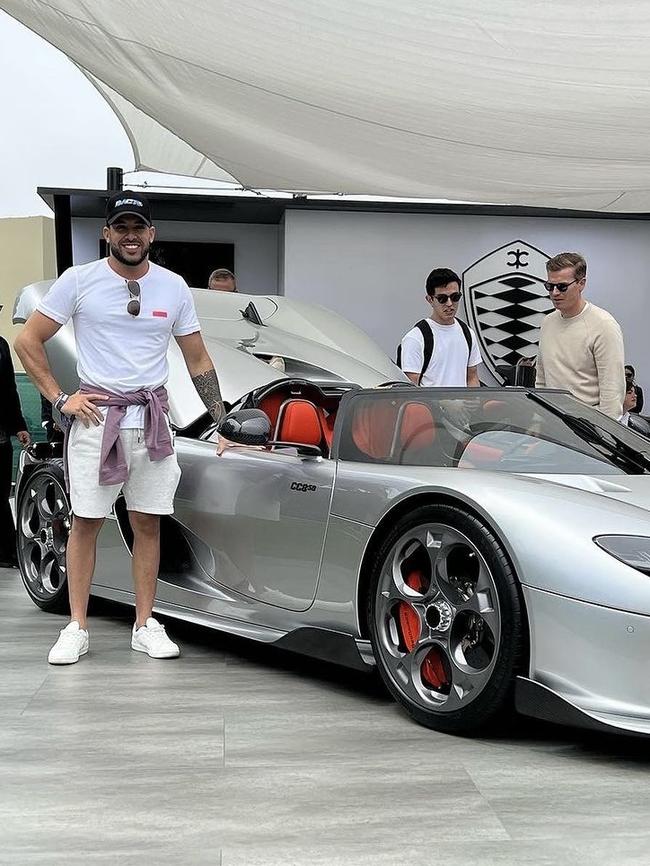 Adrian Portelli with his Koenigsegg