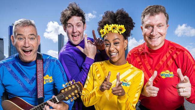 Rock on … The wiggles have an intergenerational fan base. Picture: Jake Nowakowski