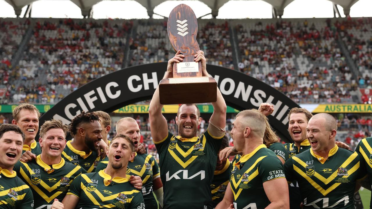 Kangaroos avoid all-time Tonga upset to regain Pacific Champs title