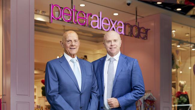 Premier Investments chairman Solomon Lew and Premier Retail interim CEO John Bryce. Picture: Louis Trerise