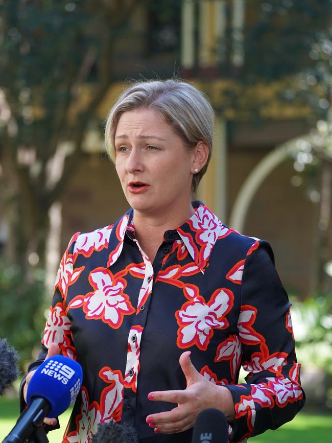 LNP spokeswoman for the prevention of sexual violence Amanda Camm at Parliament House.