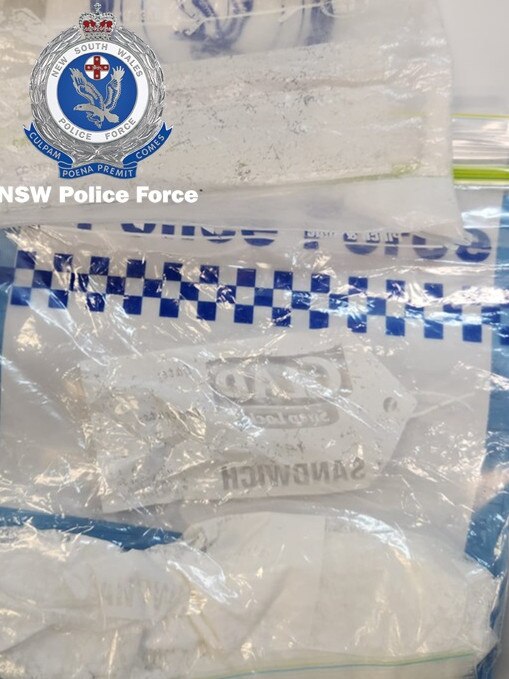 Robbery and Serious Crime Squad seized drugs when they arrested Scott and Matthews. NSW Police.