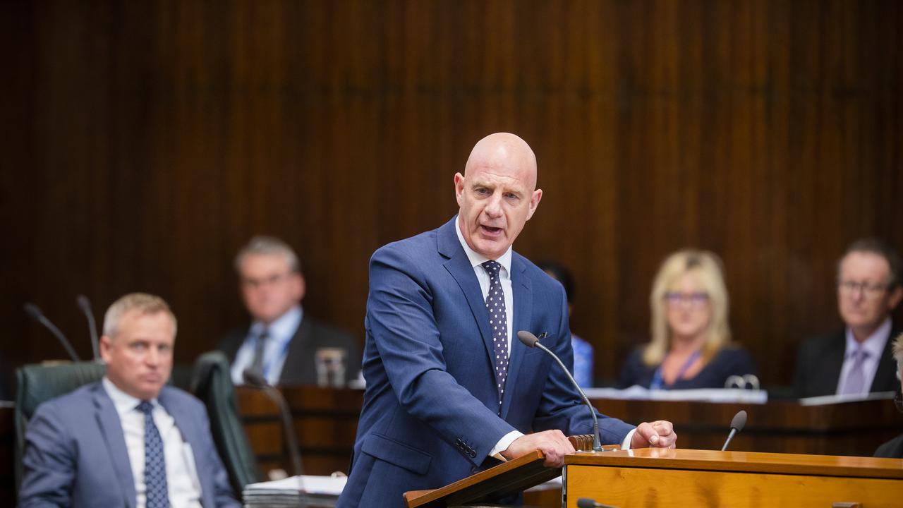 Premier Peter Gutwein. First day of parliament for 2020. Picture: RICHARD JUPE