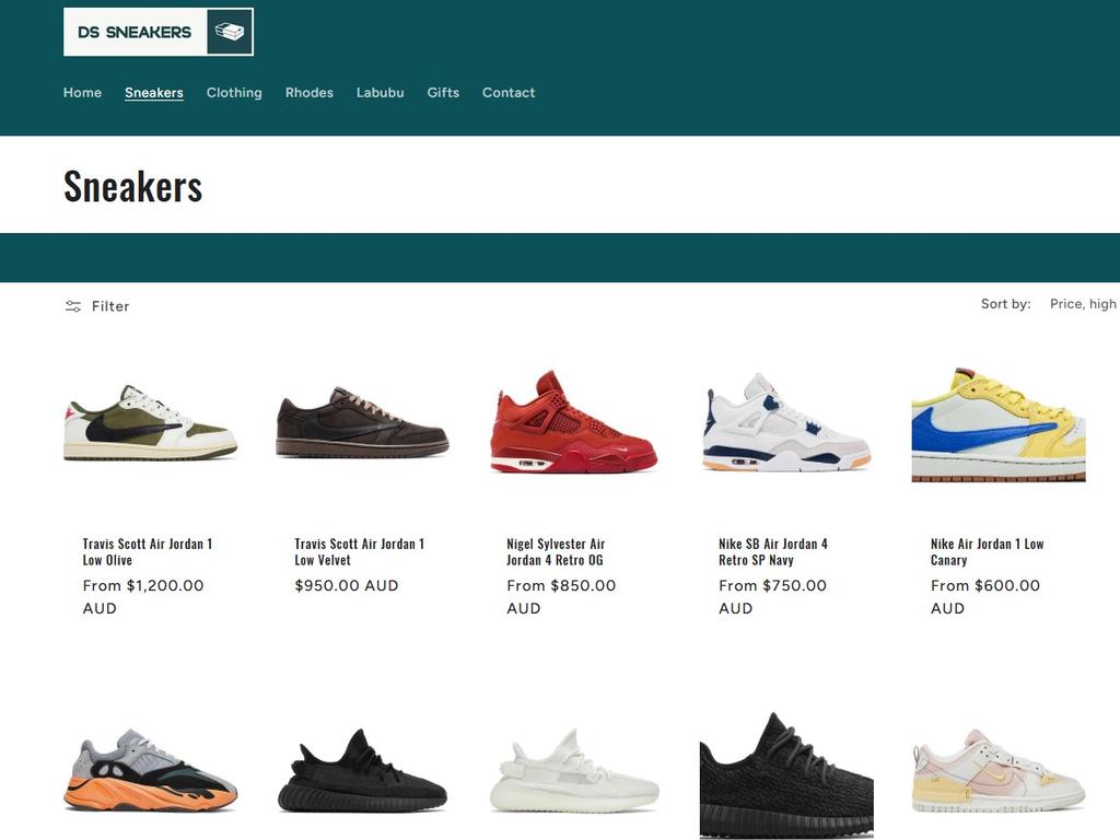 Shoes are available to purchase online for as much as $1200 a pair. Picture: Dough Store