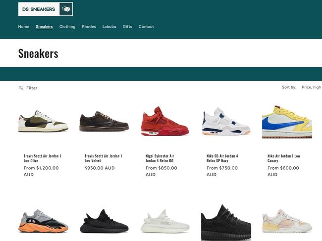 Shoes are available to purchase online for as much as $1200 a pair. Picture: Dough Store