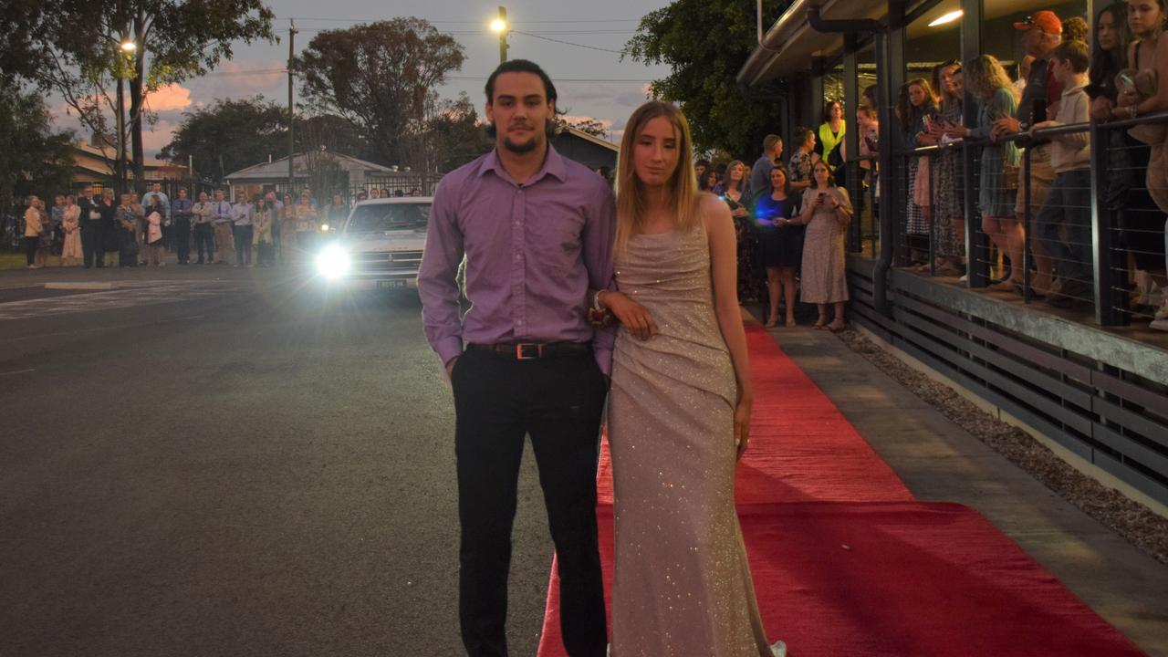 Jayda Fullerton and Dannielle Kimpton at Dalby State High School's Formal 2022