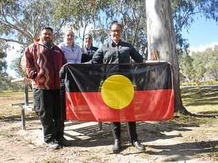 PRIDE: Stephen Brown, Angie Klein of Mandandanji Limited, Marie Kelly and Jessica Walsh of Surat Aboriginal Corporation. Picture: Jorja McDonnell