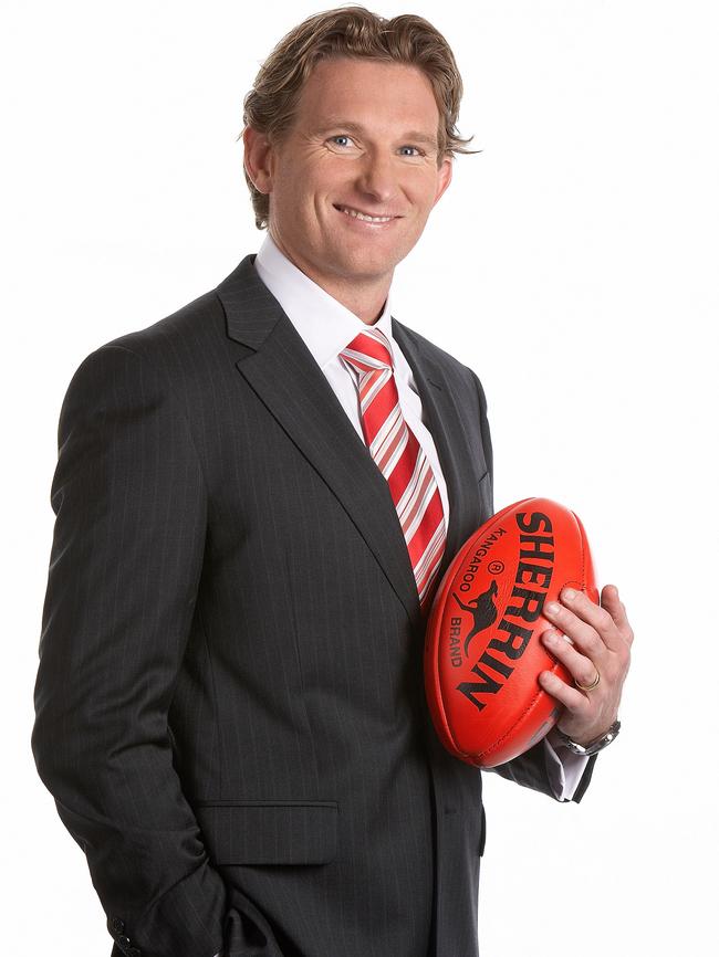 Hird in a 2009 promotion for Foxtel.