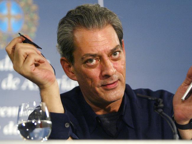 (FILES) US writer Paul Auster takes part in a press conference, 18 October 2006 in the northern Spanish city of Oviedo, where he will receive the the 2006 Prince of Asturias Award for Letters, on October 20. Paul Auster, the prolific American author whose works included "The New York Trilogy," has died of complications from lung cancer, the New York Times reported April 30, 2024. He was 77. Auster died at his home in Brooklyn, the newspaper said, citing a friend of the novelist, Jacki Lyden. (Photo by Rafa RIVAS / AFP)