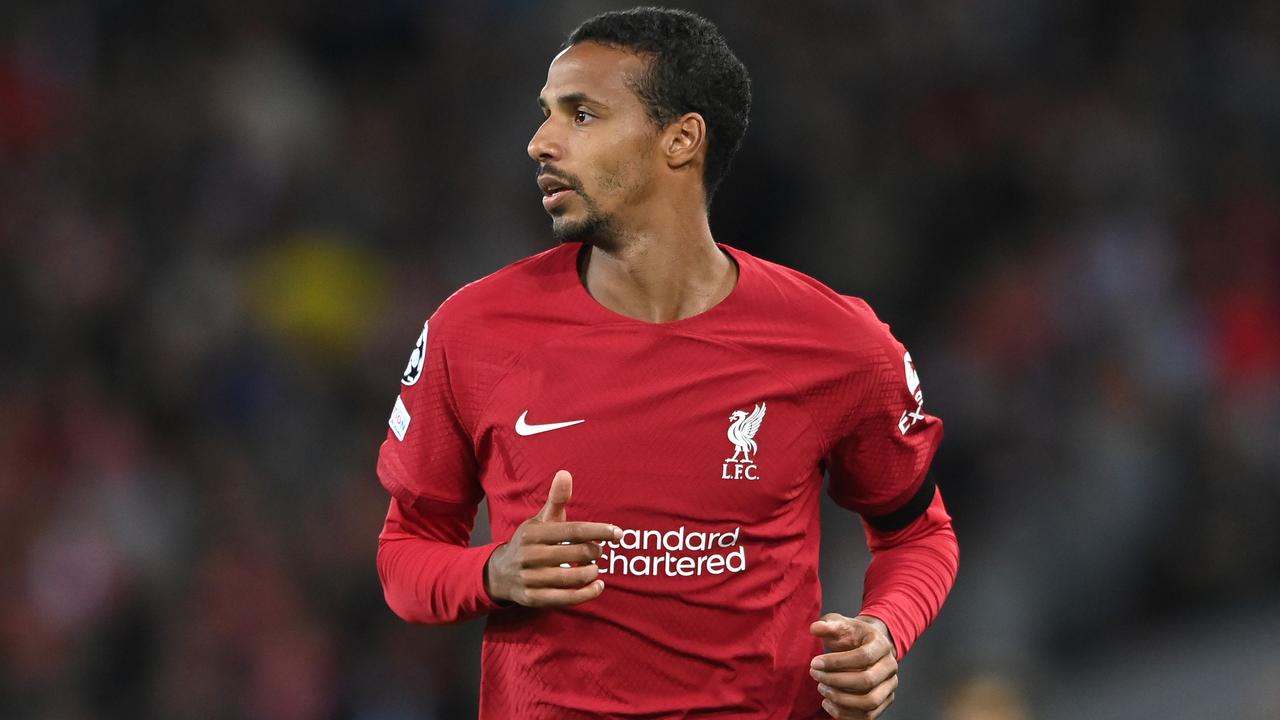 Joel Matip's performance against Wolves was labelled "shambolic" by Jamie Carragher. (Photo by Stu Forster/Getty Images)
