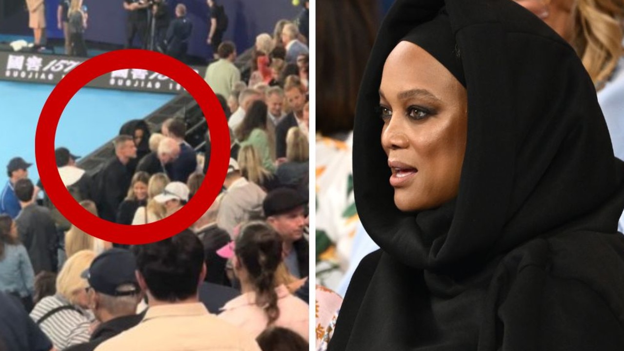 Unmasked: Supermodel Tyra Banks Spotted at Australian Open in Disguise
