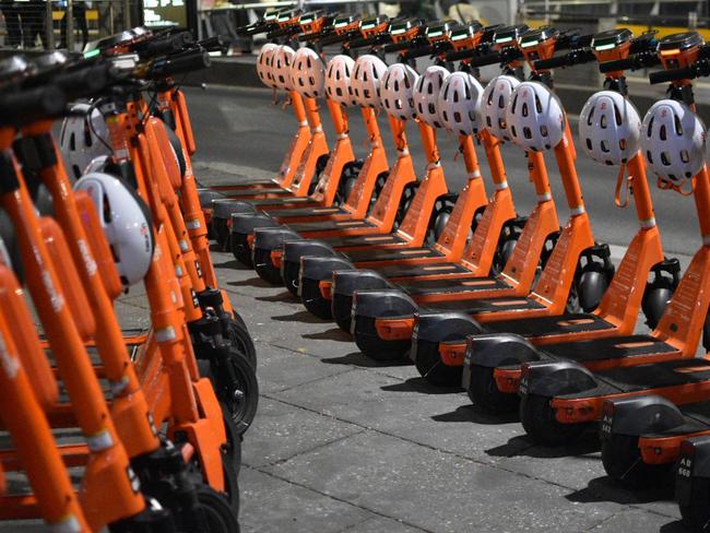 Hundreds of e-scooters have been removed from Melbourne’s CBD. Picture: Reddit