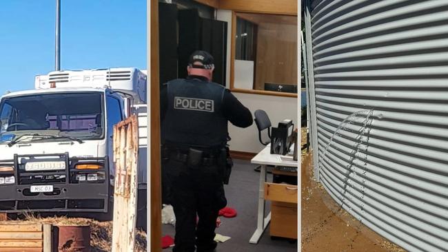 A stolen truck, a Barkly Regional Council building damaged, and the Tennant Creek Town Pool's water tank vandalised in a series of crimes reported in 2025. Picture: Supplied