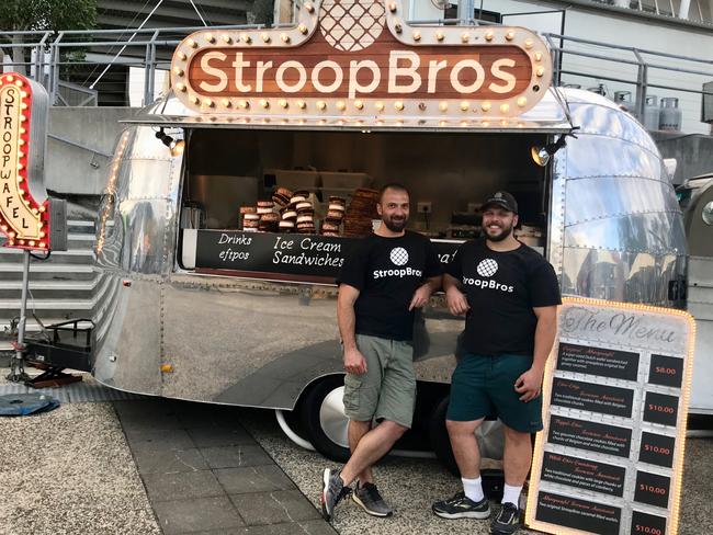 The Stroop Bros food truck run by Alex Chaouka and Troy Daniel.