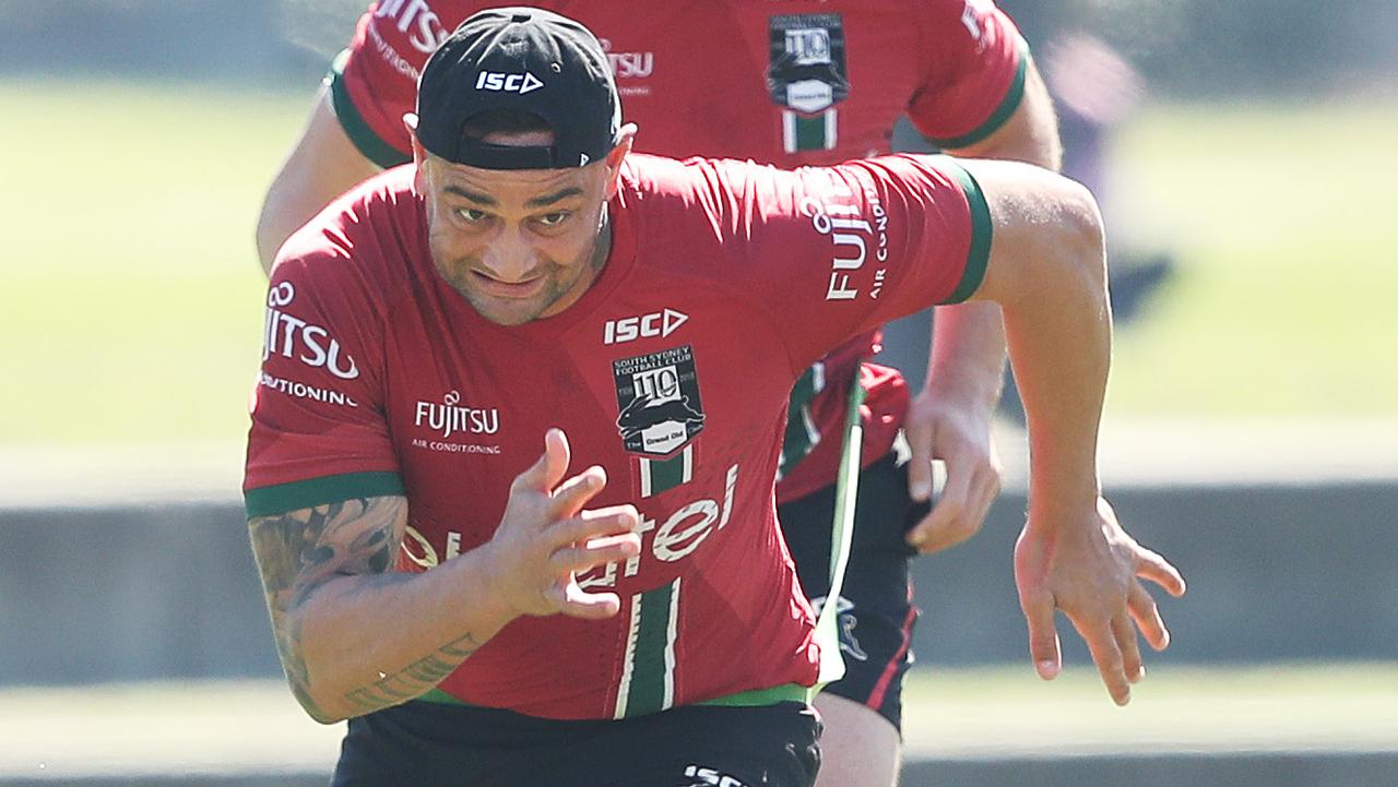 John Sutton during Rabbitohs training at Redfern Oval. Picture. Phil Hillyard