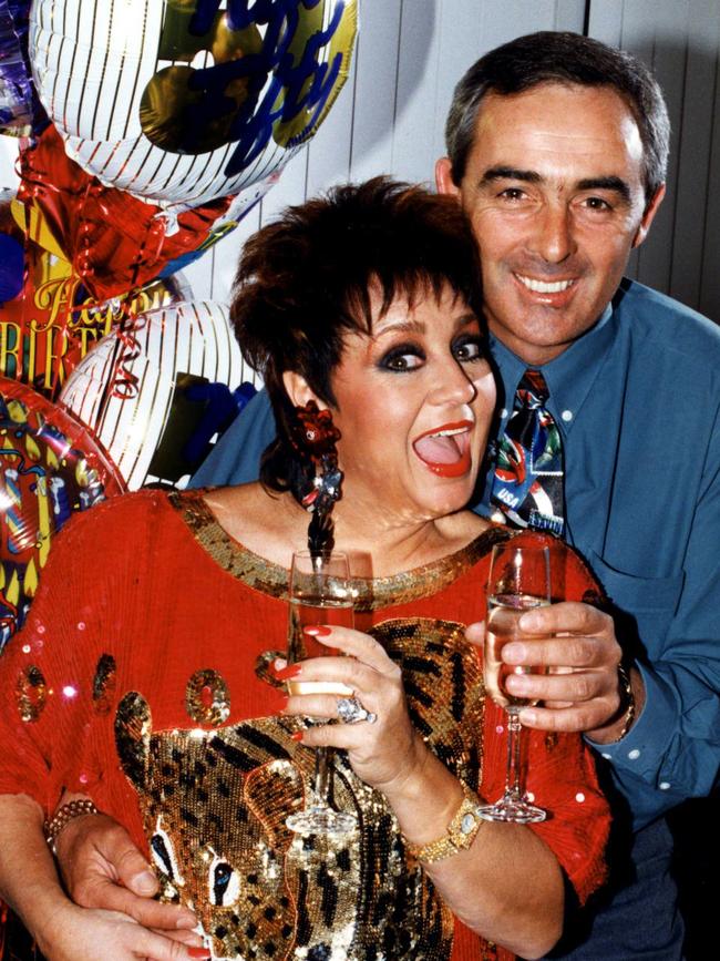 1994: Wills with husband Peter Robinson at Anne's 50th birthday party, September, 1994.