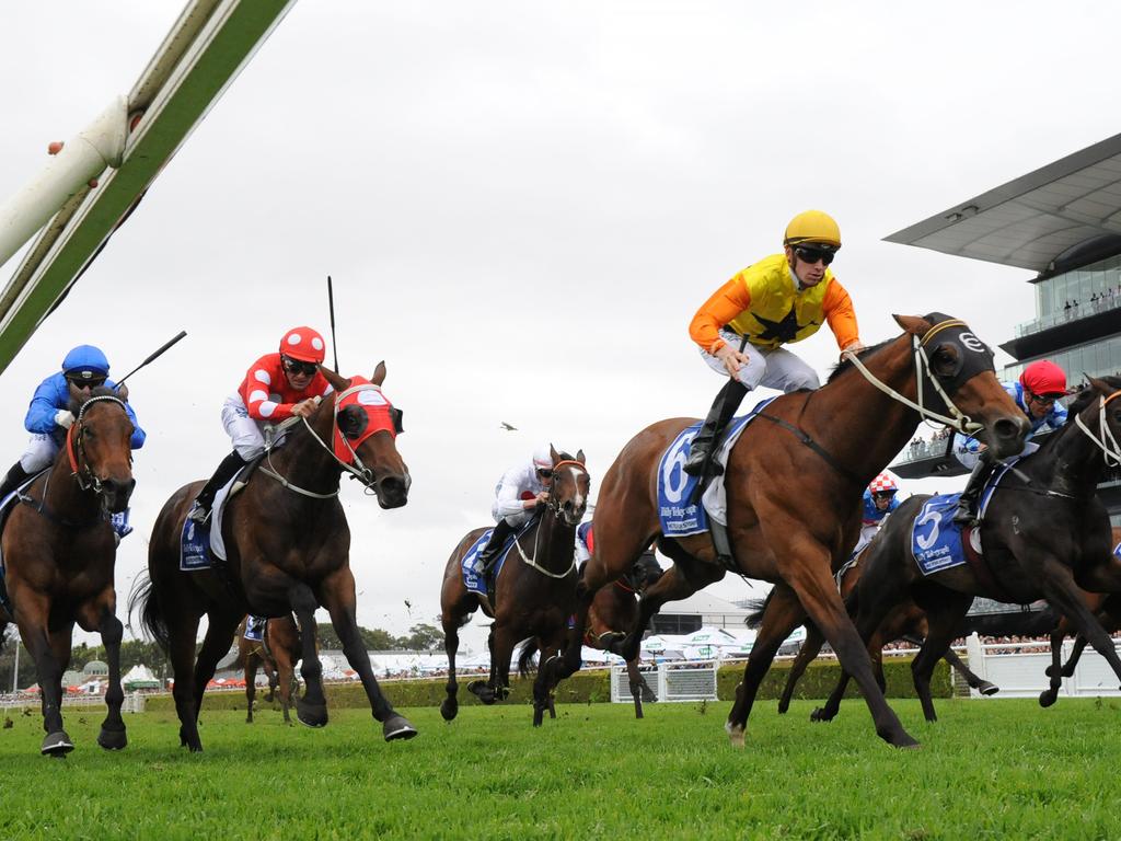 Winner ‘Torvill’ ridden by Jason Collett. Trained by Clarry Conners. (NEWS CORP/Simon Bullard)