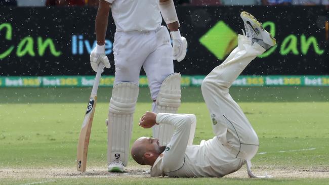 Nathan Lyon was ineffective in his 100th Test match for Australia.