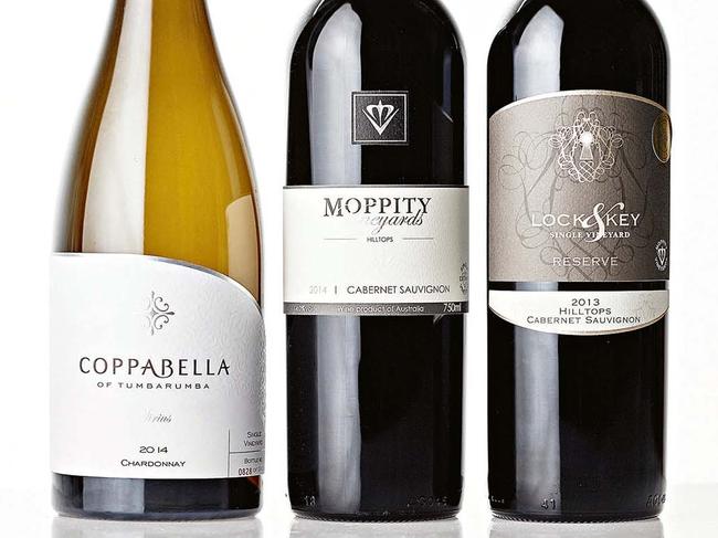 TWAM-20160227 EMBARGO FOR TWAM 27 Feb 2016 NO RESUE WITHOUT PERMISSION 2014 Coppabella of Tumbarumba Sirius Chardonnay, 2014 Moppity Vineyards Estate Hilltops Cabernet Sauvignon, 2013 Moppity Vineyards Lock & Key Reserve Hilltops Cabernet Sauvignon