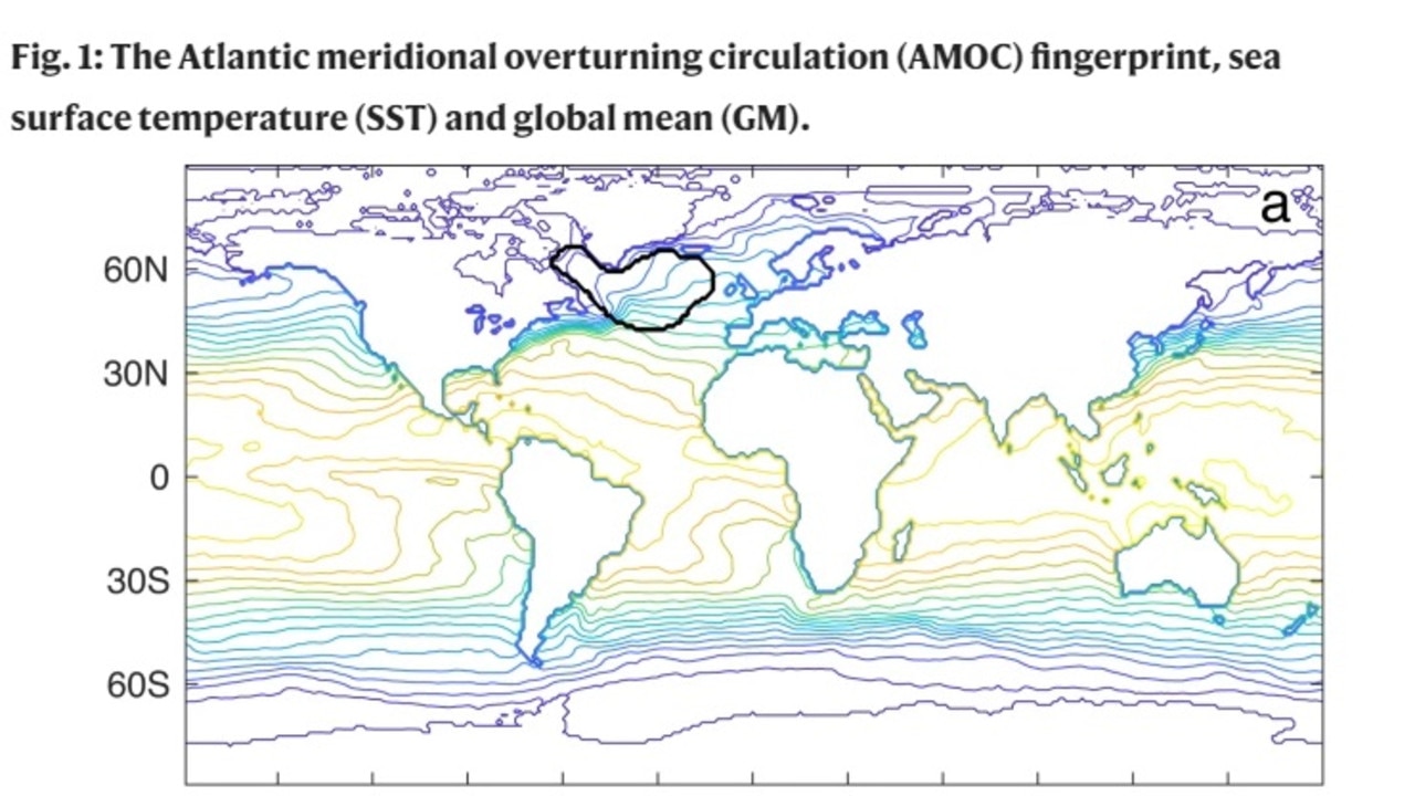 The shutting down of the Atlantic Meridional Overturning Circulation (Amoc) would have catastrophic climate effects. Picture: Nature Communications