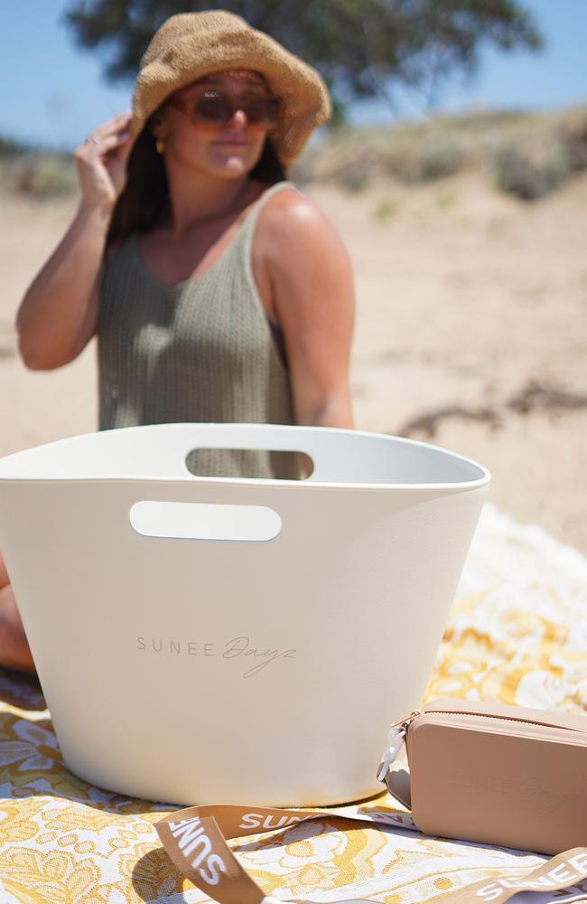 The Sunee Dayz beach tub was created with busy mums and family beach outings in mind. Photo: contributed