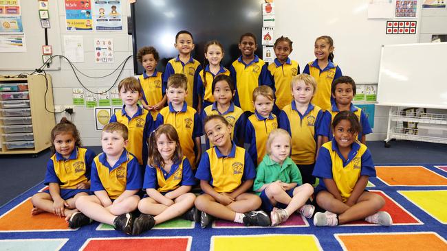 My First Year 2025 – White Rock State School Prep Class A. From back row: Jahzara May, Samson, Bella, Tremaine, Athany, Malahnia. Harper, Hudson, Megan, Penina, Allan, Jairus. Quinda, Ryker, Elise, Vivian, Kora, Haletiaki. Picture: Brendan Radke