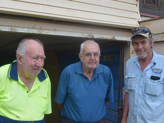 Tony Carini, Graham Duff and Darren Duff escaped their Casino Street home on February 28, 2022. Picture: Nicholas Rupolo