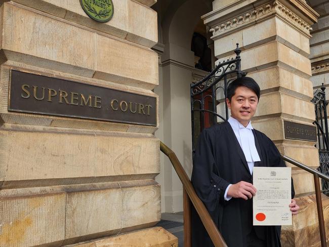 Exiled Hong Kong politician Ted Hui is one of Adelaide's newest barristers Picture: Supplied