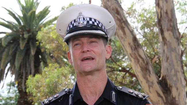 Northern Territory Police Southern Commander James Gray-Spence. Picture: Gera Kazakov